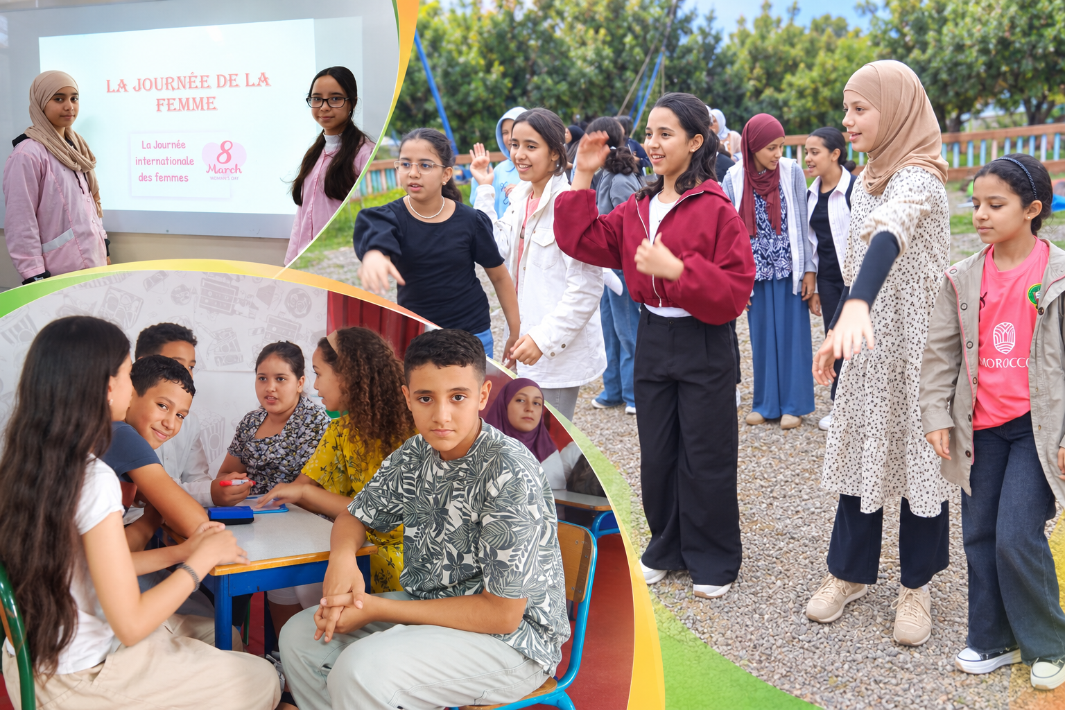 Élèves du primaire Attolab 2 réunis dans différentes situations d’apprentissage